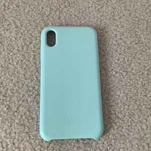 Teal silicone phone case